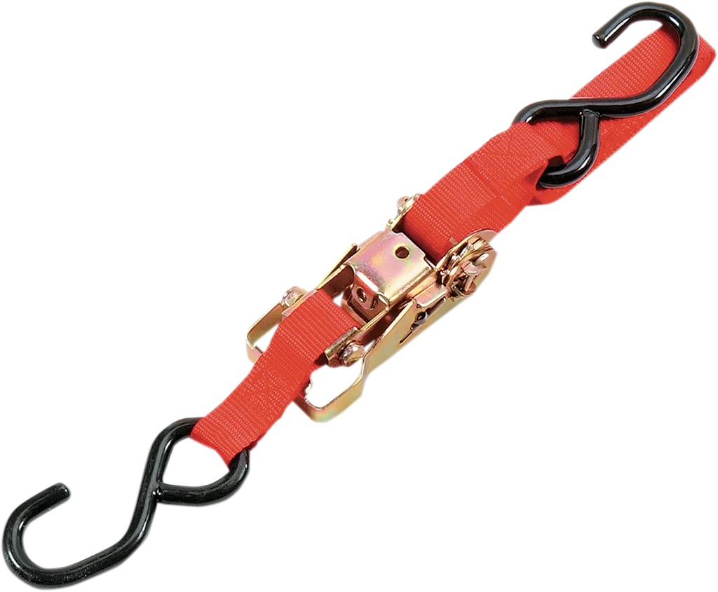Parts unlimited Heavy-Duty Ratchet Tie-Down - 1" x 6' - Red 131021 - Main Product View