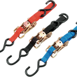 Load image into Gallery viewer, Parts unlimited Heavy-Duty Ratchet Tie-Down - 1" x 6' - Red 131021 - Side View