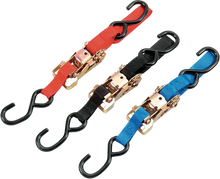 Load image into Gallery viewer, Parts unlimited Heavy-Duty Ratchet Tie-Down - 1" x 6' - Red 131021 - Side View