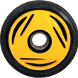 Load image into Gallery viewer, Parts unlimited Idler Wheel with Bearing 6205-2RS - Yellow - Group 11 - 135 mm OD x 1" ID R0135F-2 401A - Main Product View