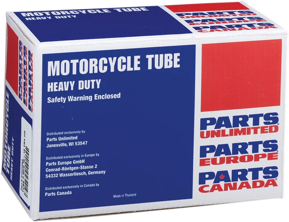 Parts unlimited Inner Tube - Heavy Duty - 10" - TR-4 - Center Metal Valve B20088 - Side View