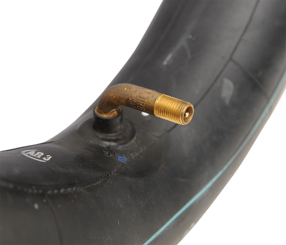 Parts unlimited Inner Tube - Standard - 10" - TR-87 - 90° Center Metal Valve B20001 - Side View