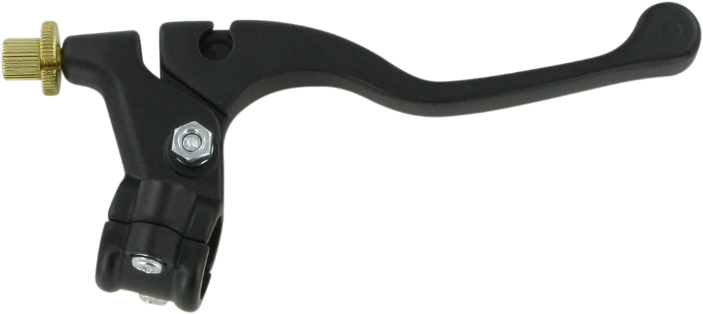 Parts unlimited Lever Assembly - Left Hand - Shorty - Black fits Yamaha - Side View