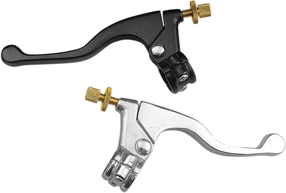 Parts unlimited Lever Assembly - Left Hand - Shorty - Black fits Yamaha - Detail View