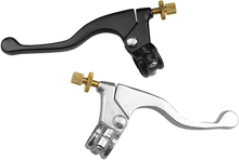 Load image into Gallery viewer, Parts unlimited Lever Assembly - Left Hand - Shorty - Silver fits Honda - Detail View