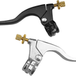 Load image into Gallery viewer, Parts unlimited Lever Assembly - Left Hand - Shorty - Silver fits Yamaha - Detail View
