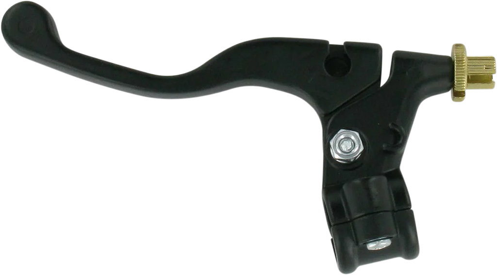 Parts unlimited Lever Assembly - Right Hand - Shorty - Black fits Yamaha - Side View