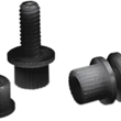 Load image into Gallery viewer, Parts unlimited License Plate Bolt - 100 Pack - Black 2013-0010 - Main Product View