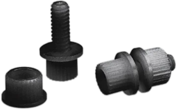 Parts unlimited License Plate Bolt - 100 Pack - Black 2013-0010 - Main Product View