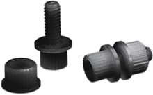 Load image into Gallery viewer, Parts unlimited License Plate Bolt - 100 Pack - White - Side View