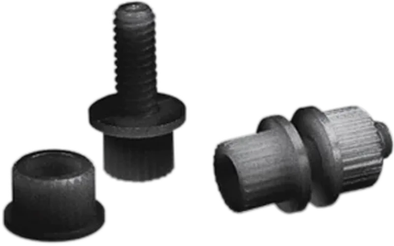 Parts unlimited License Plate Bolt - 100 Pack - White - Side View