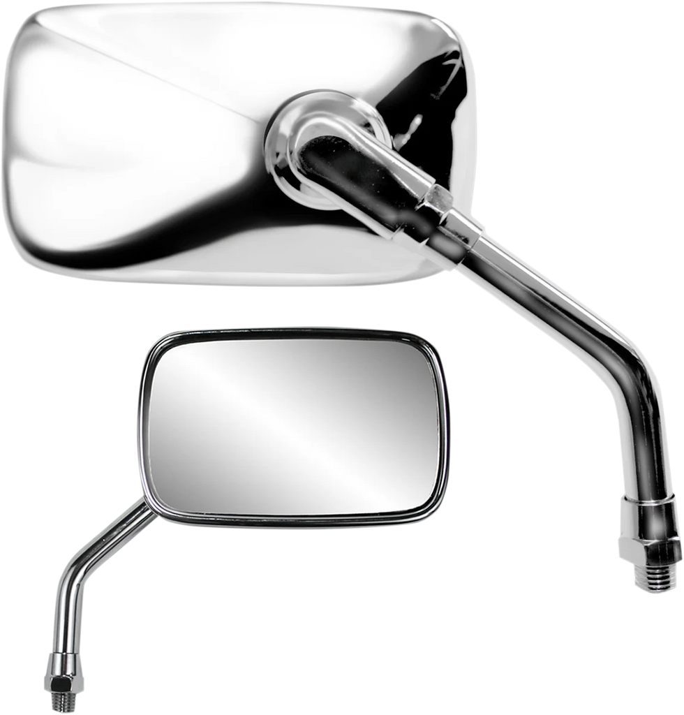 Parts unlimited Mini Rectangular Mirror - Chrome 17057 - Main Product View