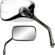 Load image into Gallery viewer, Parts unlimited Mini Rectangular Mirror - Chrome 17057 - Side View
