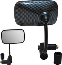 Load image into Gallery viewer, Parts unlimited Mirror - Bar End - Rectangular - Carbon look - 7/8" 17011 - Main Product View