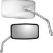 Load image into Gallery viewer, Parts unlimited Mirror - Side View - Cruiser - Standard - Rectangular - Stainless Steel 17087 - Side View