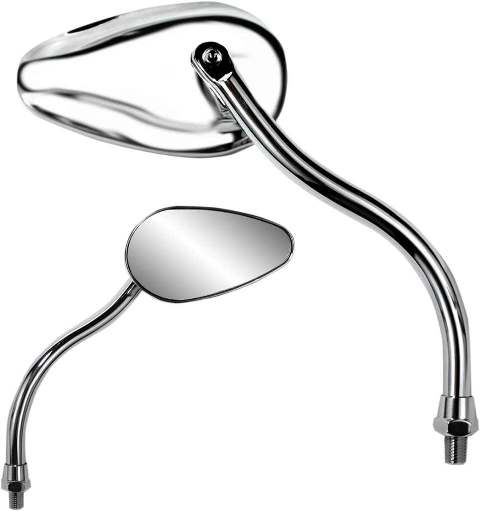 Parts unlimited Mirror - Teardrop - Chrome 17061 - Main Product View