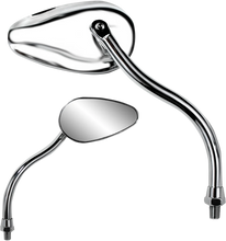 Load image into Gallery viewer, Parts unlimited Mirror - Teardrop - Chrome 17061 - Main Product View