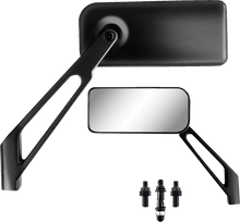 Load image into Gallery viewer, Parts unlimited Mirror - X-Treme Designer - Side View - Rectangular - Black 98003 - Main Product View