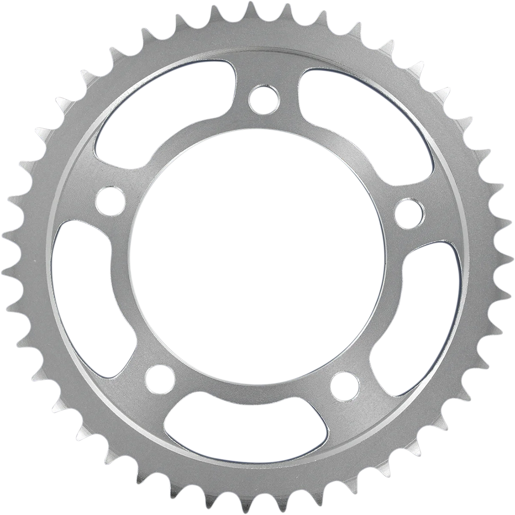 Parts unlimited Rear Sprocket - 48 Tooth - Suzuki/Yamaha 64511-20920-48 - Side View