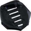 Load image into Gallery viewer, Parts unlimited Ribbed Seat Cover - Black/White - Arctic Cat CAT-102-337 - Main Product View