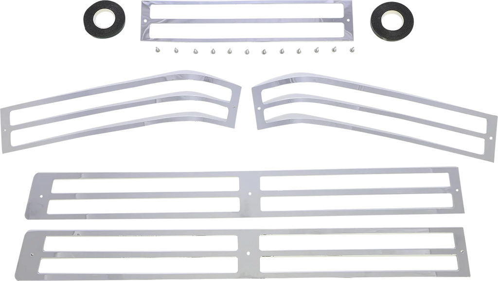 Parts unlimited Saddlebag Lens Grille Set - Chrome - GL1500 45-8918-BC9 - Main Product View