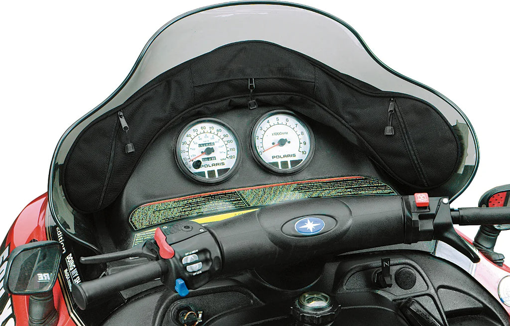 Parts unlimited Snowmobile Windshield Bag - Black fits 1999-2002 Polaris Snowmobile - Side View