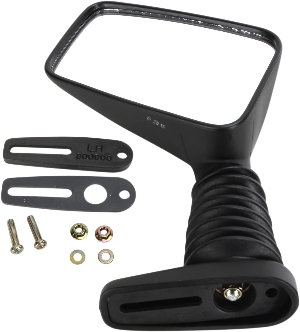 Parts unlimited ZR Mirror - Black - Right 17015 - Side View