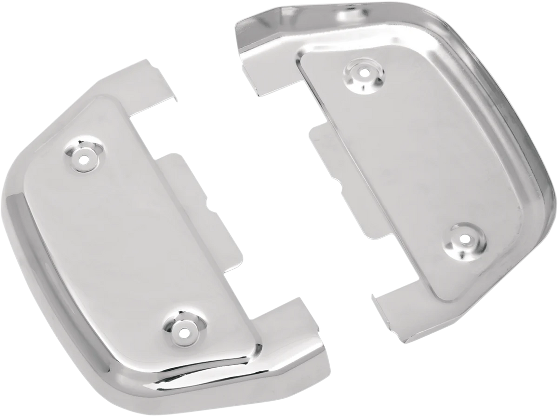 Passenger Floorboard Cover - Black - FL DragSpecialties P17-0451GB - Side View