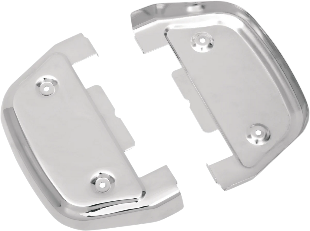 Passenger Floorboard Cover - Chrome - FL DragSpecialties P17-0451 - Main Product View