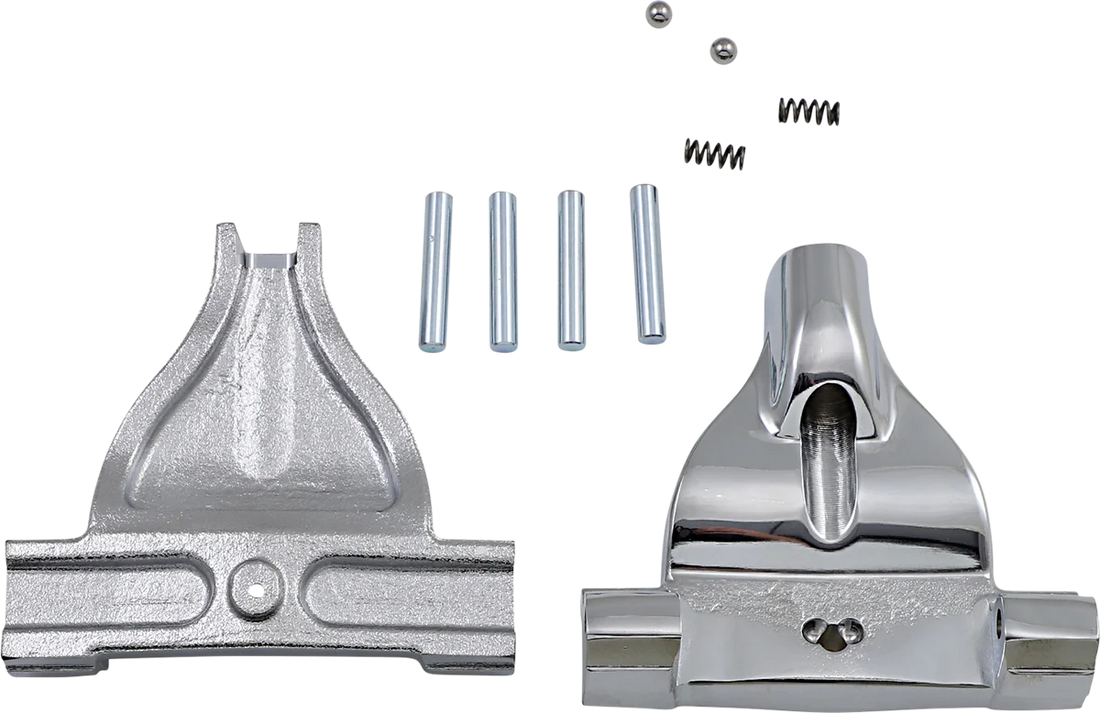 Passenger Floorboard Mount - Chrome DragSpecialties P17-415-BC - Side View