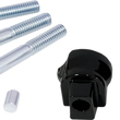 Load image into Gallery viewer, Passenger Floorboard Mount - Gloss Black DragSpecialties P17-0415-AGB - Main Product View