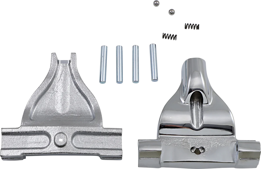 Passenger Floorboard Mount - Gloss Black DragSpecialties P17-0415-AGB - Side View