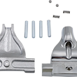 Load image into Gallery viewer, Passenger Floorboard Mount - Gloss Black DragSpecialties P17-0415GB - Detail View