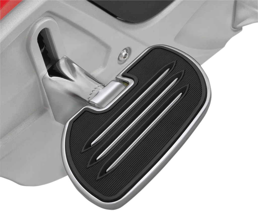 Passenger Floorboards - Black - Spyder RT Show Chrome - Back View