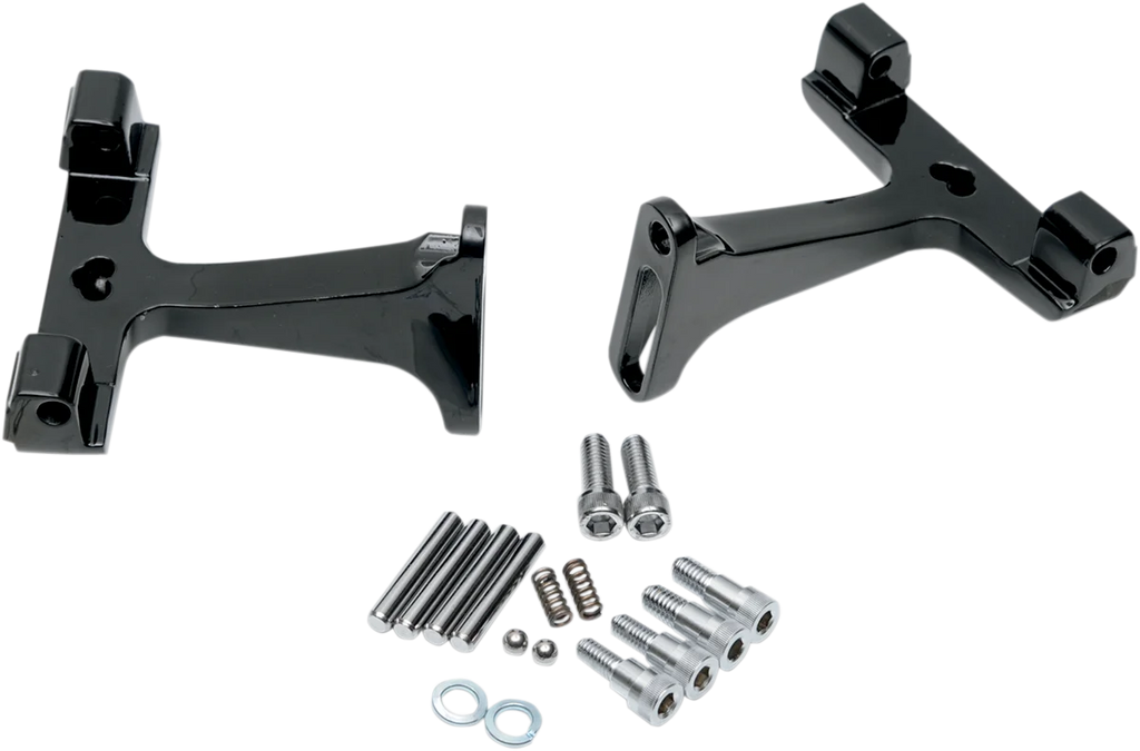 Passenger Footboard Mount - Black DragSpecialties P17-0406B - Main Product View