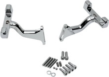 Load image into Gallery viewer, Passenger Footboard Raised Mount - Chrome DragSpecialties P17-0407C - Main Product View
