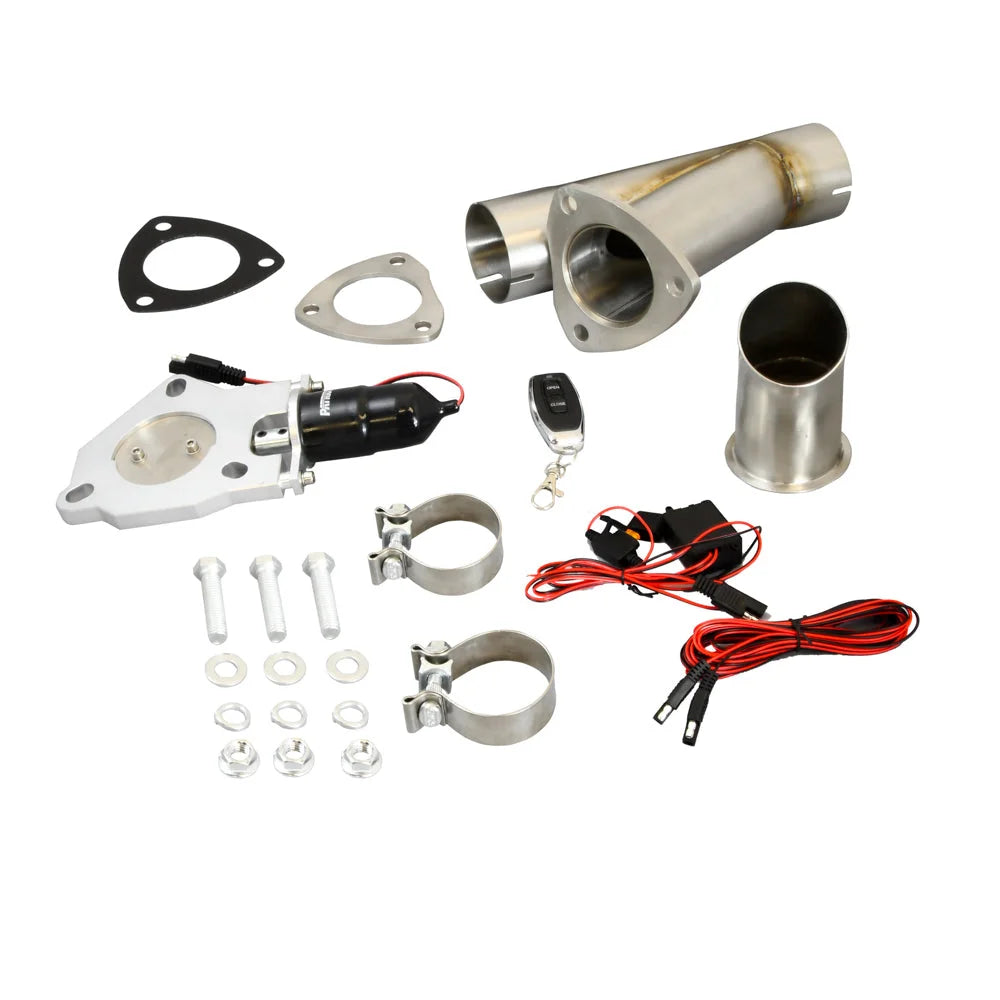 Patriot Exhaust 2.5 Electric Cutout Single System w/Remote