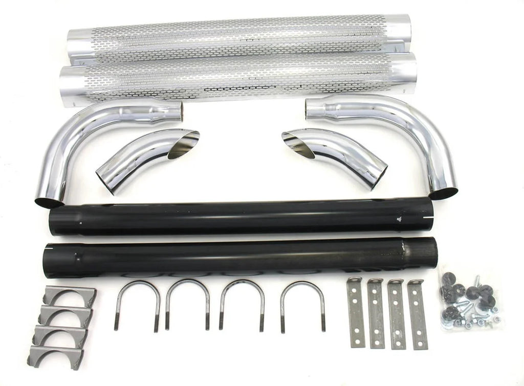 Patriot Exhaust Chrome Side Pipes - 50in H1050