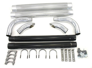 Patriot Exhaust Chrome Side Pipes - 50in H1050