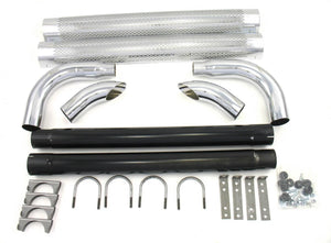 Patriot Exhaust Chrome Side Pipes - 60in H1060