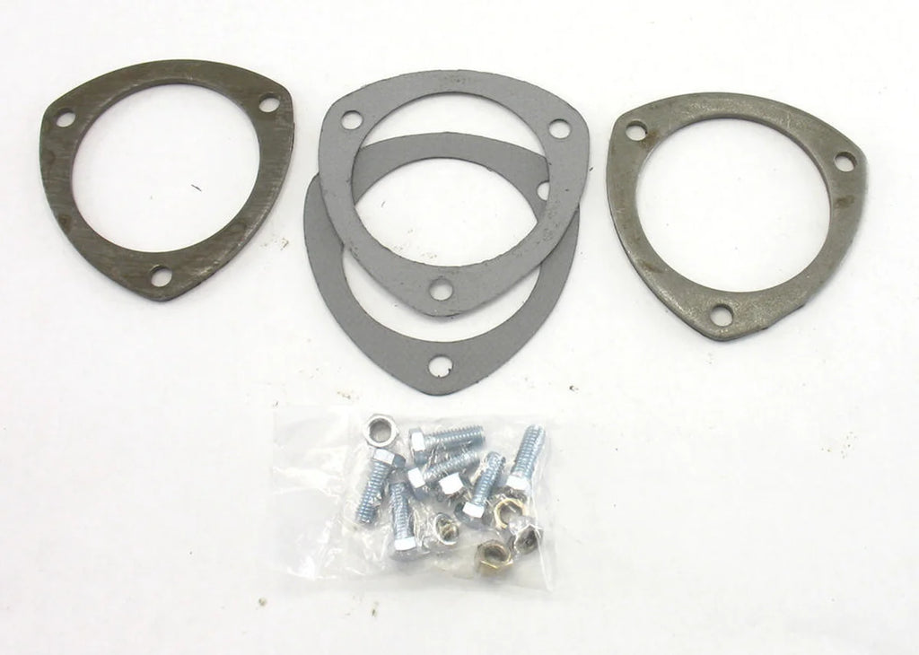 Patriot Exhaust Collector Flanges - 1pr 3-Bolt 3-1/2in Dia.