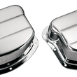 Load image into Gallery viewer, Paughco Pan Covers - Chrome - Panhead 765 - Main Product View