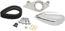 Load image into Gallery viewer, Paughco Teardrop Air Cleaner Assembly Kit - Chrome 701-200 - Installation View