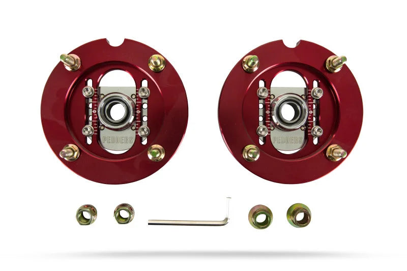 Pedders 05-14 Mustang Adjustable Camber Plate w/ New Upper Spring Perch (Pedders XA Coilovers ONLY) - Main Product View
