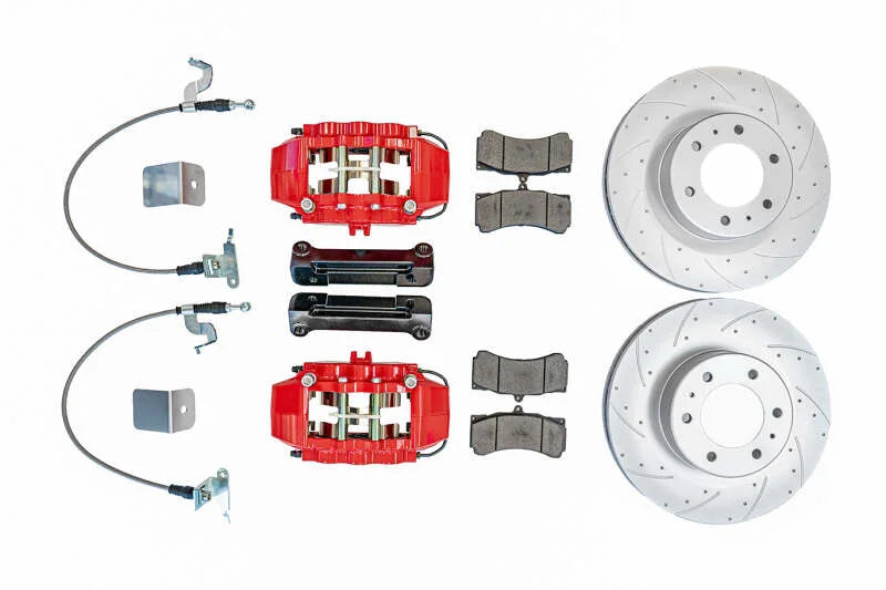 Pedders 2019+ Ford Ranger Front TrakRyder eXtreme Brake Kit - Main Product View