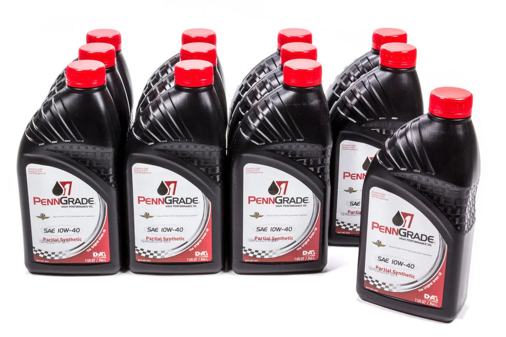 PennGrade 10w40 Racing Oil Cs/12Qt Partial Synthetic 71446