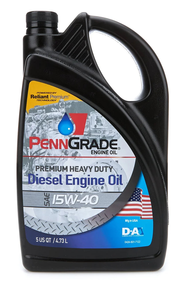 PennGrade 15w40 Diesel Engine Oil 5 Quart Bottle BPO72100