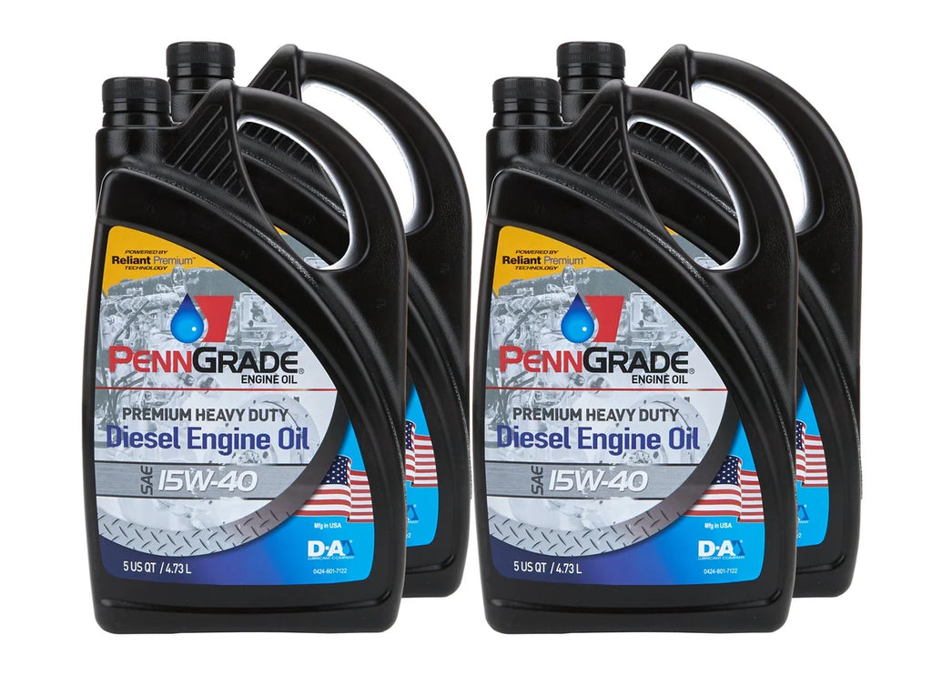 PennGrade 15w40 Diesel Engine Oil Case 4 x 5 Quart 72100-4