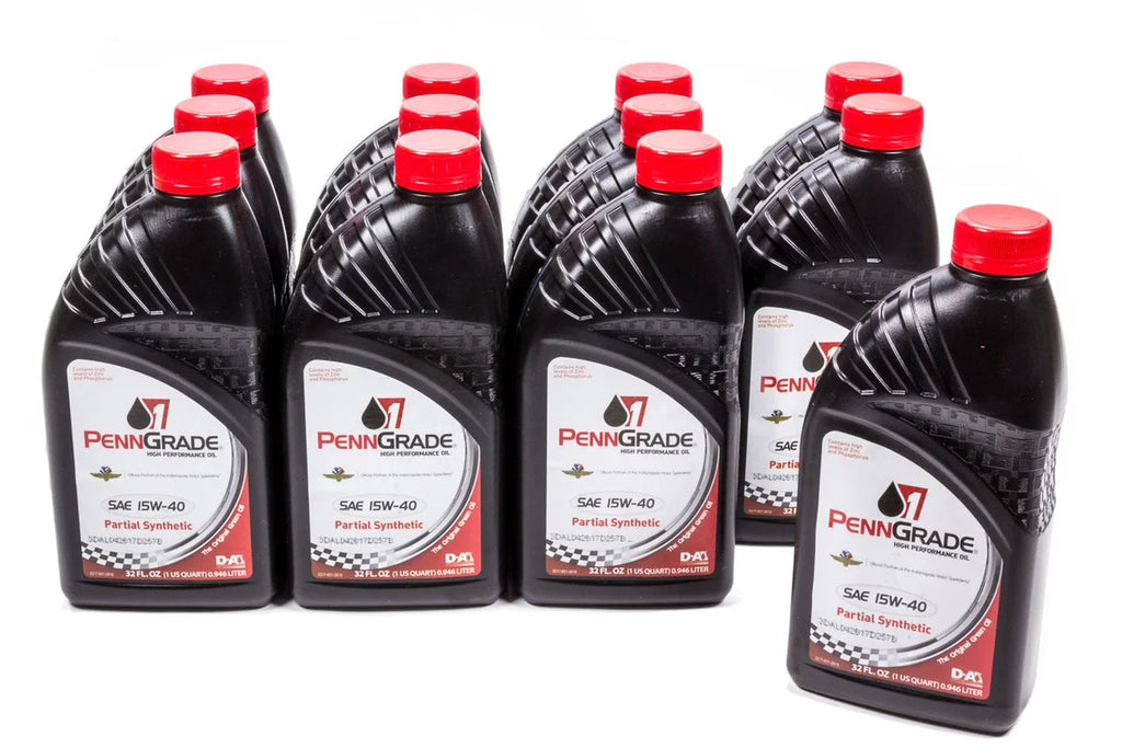PennGrade 15w40 Racing Oil Cs/12Qt Partial Synthetic 71586