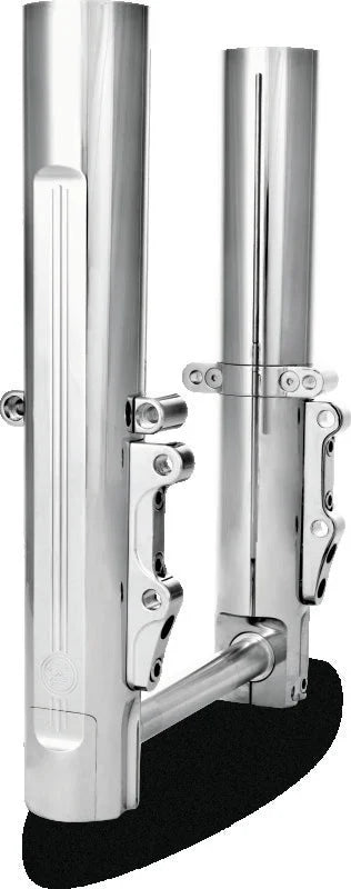 Performance Machine 00-07 FL Lower Leg Assembly - Chrome - Side View